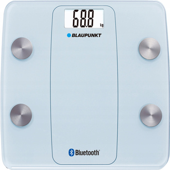 Waga łazienkowa personalna z Bluetooth i funkcją pomiaru tkanek Blaupunkt BSM711BT 180kg Szkło